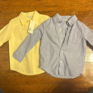 Janie & Jack 2T dress shirts - Set of 2 shirts